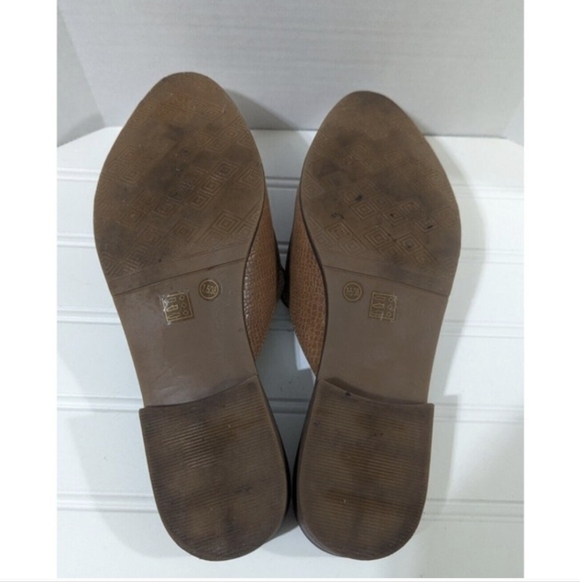 CL by Laundry Women Mules Slides Brown Faux Snake Casual Office 7.5 - Picture 6 of 8
